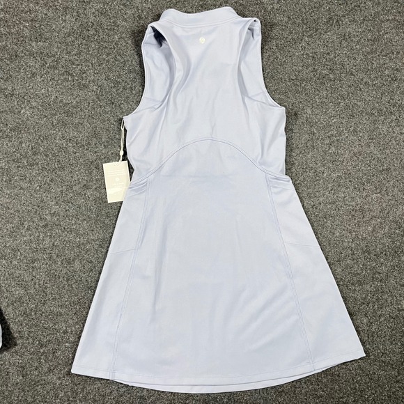 Zella Womens Blue Tempest Quarter Zip Athletic Tennis Golf Dress and Shorts Set - Picture 4 of 13